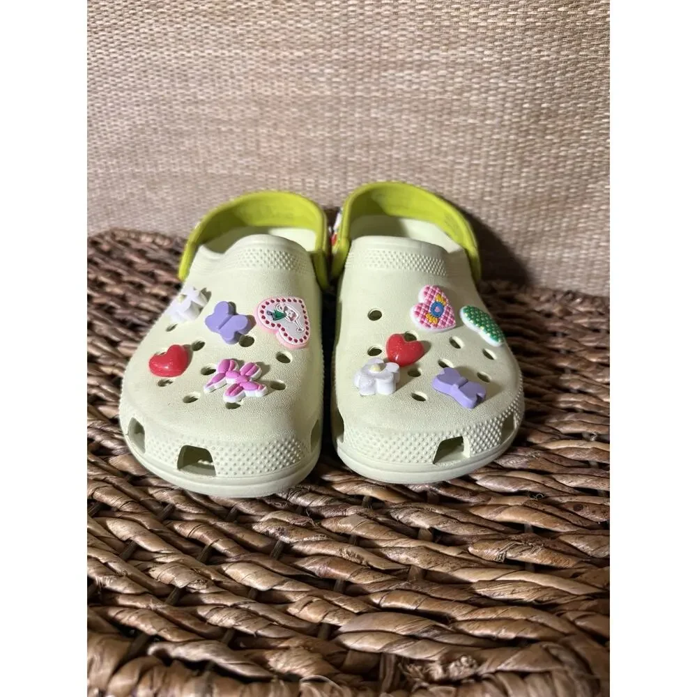 Crocs Kids' Classic Clogs with Jibbitz Charms Sz 3